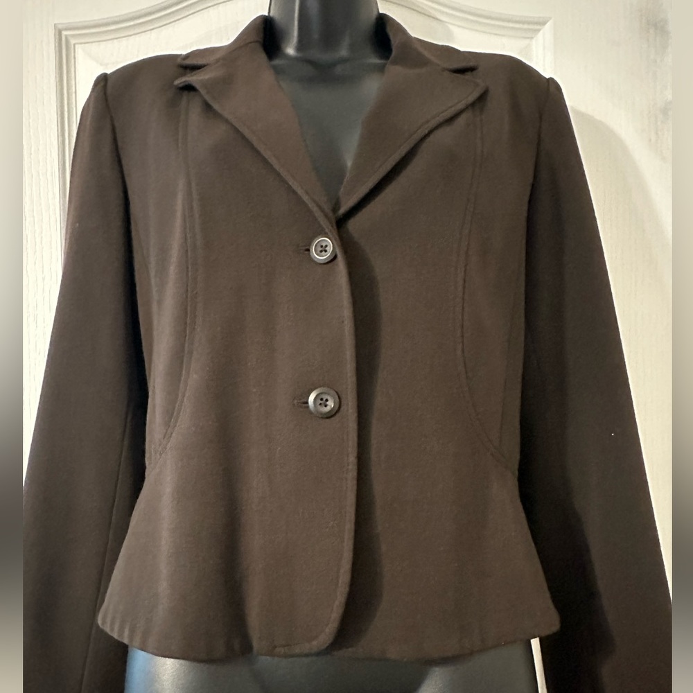 Olive green suit jacket by Apt 9.